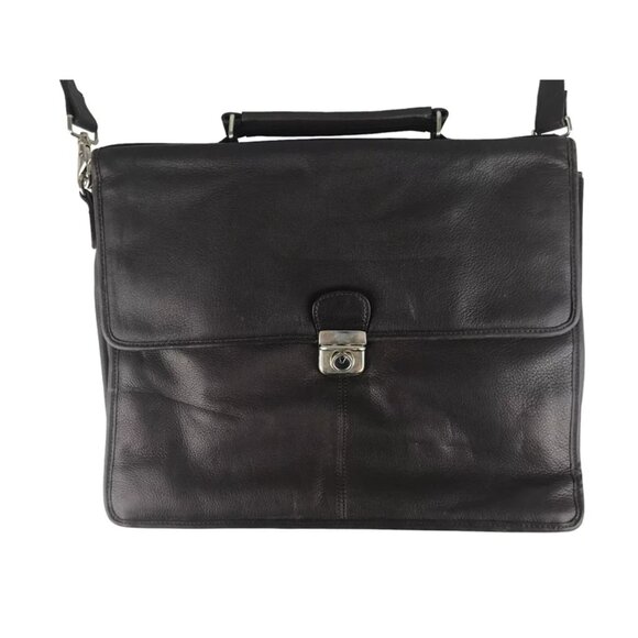 Wilsons The Leather Experts Unisex‎ Adults Brown Genuine Leather Crossbody Bag - Picture 2 of 10